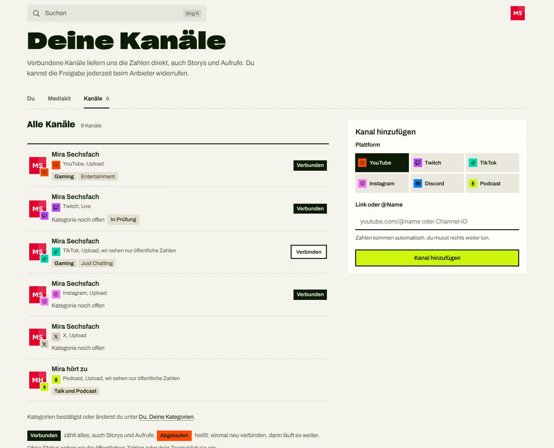Kanäle